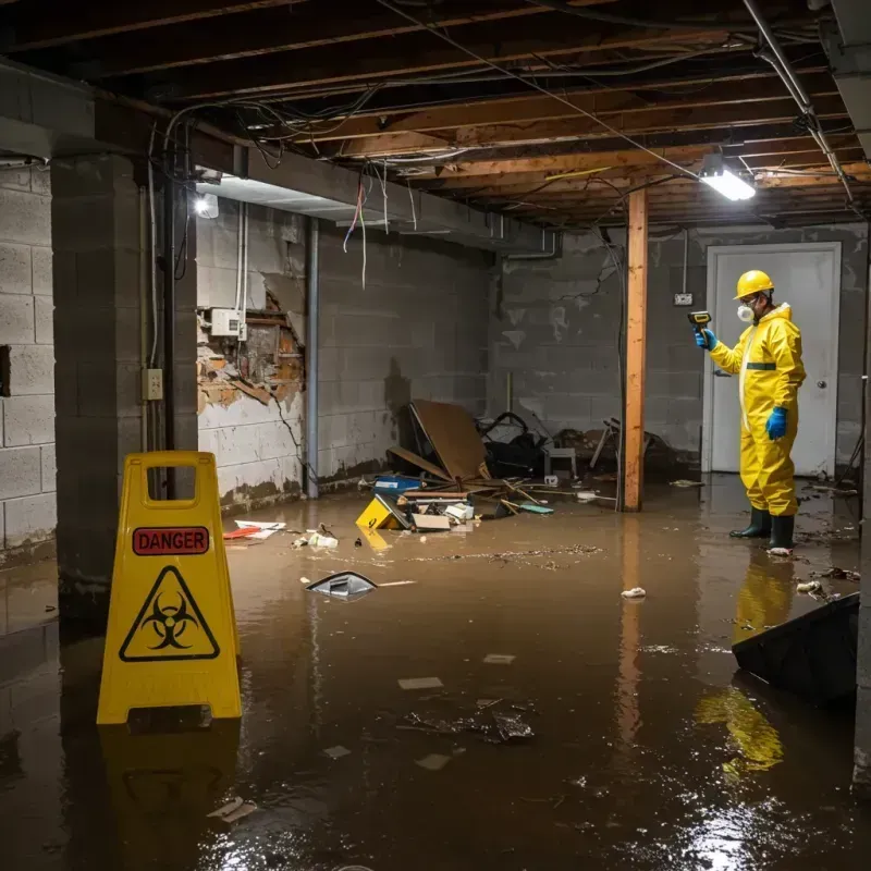 Flooded Basement Electrical Hazard in Exton, PA Property